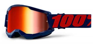 100% - Strata 2 USA Masego Szemüveg - Piros tükrös plexivel