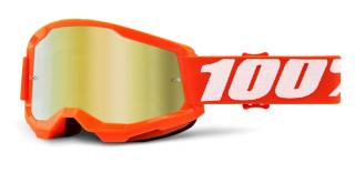 100% - Strata 2 USA Szemüveg - Narancssárga - Arany tükrös plexivel
