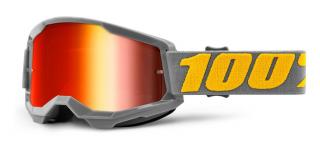 100% - Strata 2 USA Szemüveg - Szürke - Arany tükrös plexivel