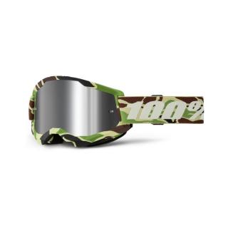 100% - Strata 2 USA Szemüveg - War Camo - Ezüst tükrös plexivel