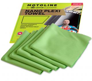 5db Motoline Nano Plexi Towel - extra finom törlőkendő 20x20cm