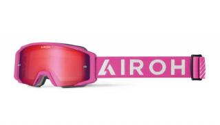 Airoh - Goggle Blast XR1 Cross szemüveg (Matt rózsaszín, piros plexivel)