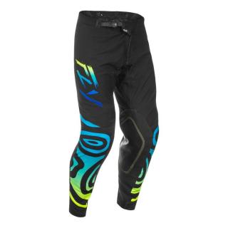 Fly Racing - Evolution USA 2025 motoros nadrág (Fekete - kék - sárga)