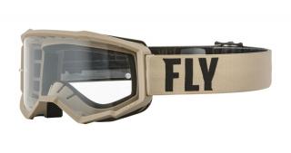 Fly Racing - Focus szemüveg (Barna - fekete, átlátszó plexi)