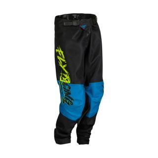 Fly Racing - Kinetic Khaos USA 2023 motoros gyerek nadrág (Fekete - kék)