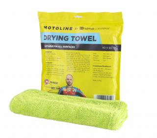 Motoline Drying Towel - zöld színű szárazoló törölköző 600 gsm