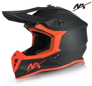 Naxa NX Cross Bukósisak (Matt-fekete-narancs)