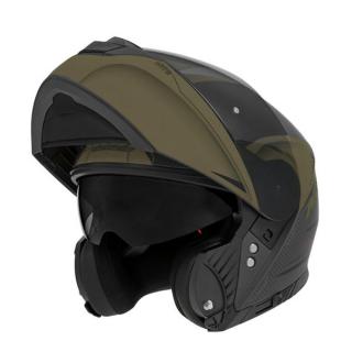 Nox N965 EKO Khaki Felnyitható Bukósisak Napszemüveggel + Ajándék Pinlock lencse