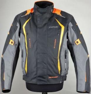 Roleff - Olpe motoros kabát (Fekete - szürke - narancs)