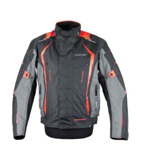 Roleff - Olpe motoros kabát (Fekete - szürke - piros)