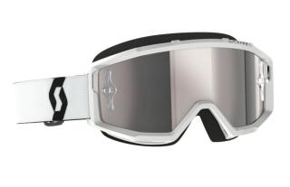 Scott - Primal Fehér Cross szemüveg - Ezüst tükrös plexivel