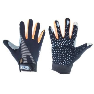 Textil motoros kesztyű Shengdong (Fekete - Narancssárga - Szürke)