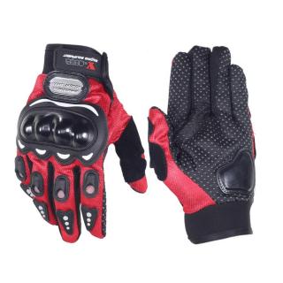 Yamai Motor Protektoros Motoros Kesztyű (Piros - Fekete)