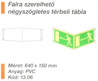 1306_Falra szerelhetö négyszögletes térbeli tábla