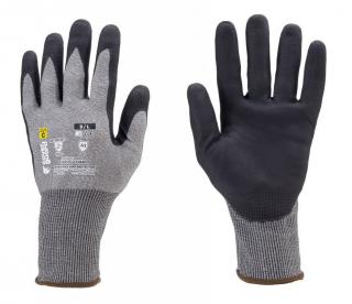 1CUCC_Coverguard Eurocut N303 Mikrohabosított Nitril Tenyér 18g Vágásbiztos Védőkeszty