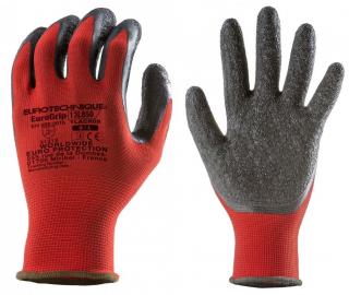 1LACRxx_EuroGrip 13L850 tenyéren latex mártott piros kesztyű