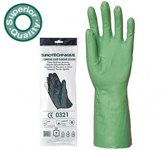 5527_Nitril Super vegyszerálló, zöld kesztyű, 33 cm, vastagabb változat 30-as