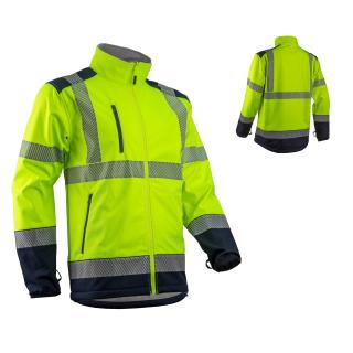 5KAS160_Kazan kombinálható hi-viz sárga softshell felső