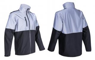 5TAK010_Taka fényvisszaverő betétes fekete softshell dzseki