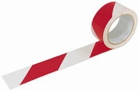 70030_Öntapadós jelzőszalag, 5cm x 66m, piros-fehér