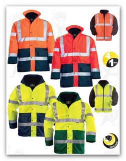 70548_Coverguard jól láthatósági munkaruha 4az1-ben FLUO PE KABÁTOK 70550-70604,
