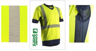 7KOMY_Coverguard Koma Hi-Viz Sárga V-nyakú Rövid ujjú póló
