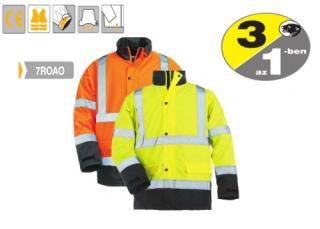 7ROAO_ROADWAY télikabát, narancs/kék