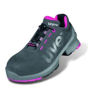 85628xx_UVEX1 NŐI munkavédelmi sportcipő, munkacipő SZÜRKE/PINK S2 SRC ESD