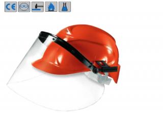 9726014_Uvex PC látómező, 1 mm-es,  sisakadapterrel