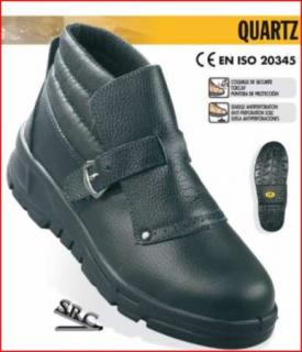 9QUAR_QUARTZ (S3 SRA) lábfejvédős bőr hegesztőbakancs, gyorscsattal _LEP24
