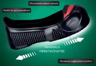 9TOT_TOTAL PROTECT csúszásgátló talp lábujjvédővel, kaucsuk gumi, fekete