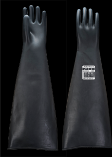 A803_Portwest Vegyszerálló védőkesztyűk Erős Latex kesztyű 600mm