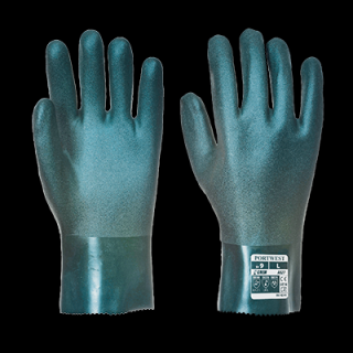 A827_Portwest, Duplán mártott PVC védőkesztyü 27 cm