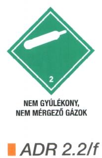 ADR2.2f_Nem gyúlékony, nem mérgezö gázok
