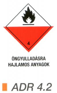 ADR4.2_Öngyulladásra hajlamos anyag ADR 4.2
