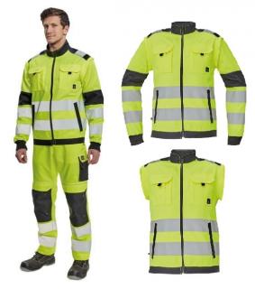C03510032x00xx_MAX VIVO HV férfi HI-VIS dzseki/mellény - sárga/narancs