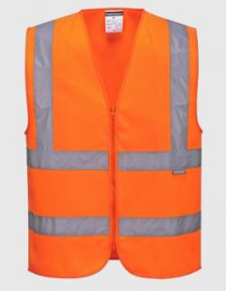 C375 - Hi-Vis zippzáras mellény