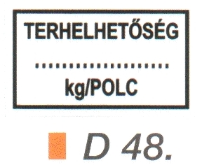 D48_Terhelhetöség ... kg/polc