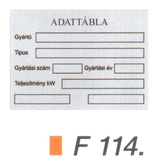 F114_Adat alufóliás matrica