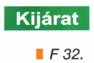 F32_Kijárat nem utánvilágítós!