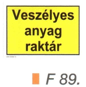 F89_Veszélyes anyag raktár