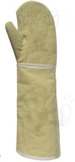 GAN59870_Egyujjas kesztyű, 50 cm-es szövött para-aramid (250°C), pamut béléssel