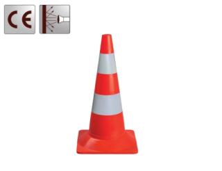 GAN70308_Fényvisszaverő bója, 54 cm magas, piros-fehér