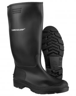 GAND95535-48_DUNLOP PRICEMASTOR 380PP fekete PVC Munkacsizma, munkavédelmi csizma