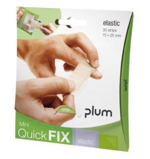 GANPL5504_Plum QuickFix Mini zárható ragtapasz adagoló rugalmas natúr textil tapasszal
