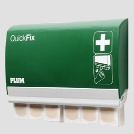 GANPL5507_Plum QuickFix zárható, utántölthető ragtapasz adagoló 45 db