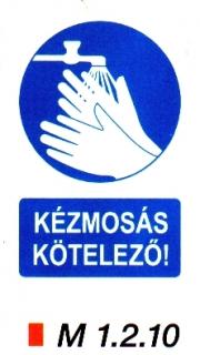 Kézmosás kötelező m 1.2.10