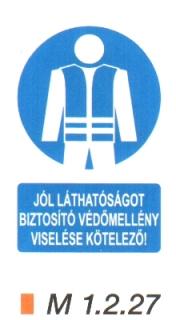 m1227_Jól láthatóságot biztosító Fényvisszaverő mellény