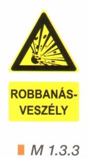 m133_Robbanásveszélyes anyag
