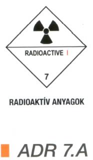 Radioaktív anyag ADR 7.A